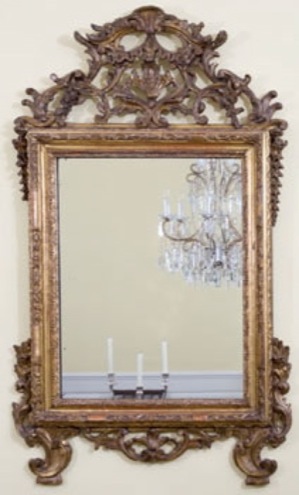 A Superb Italian Giltwood Mirror